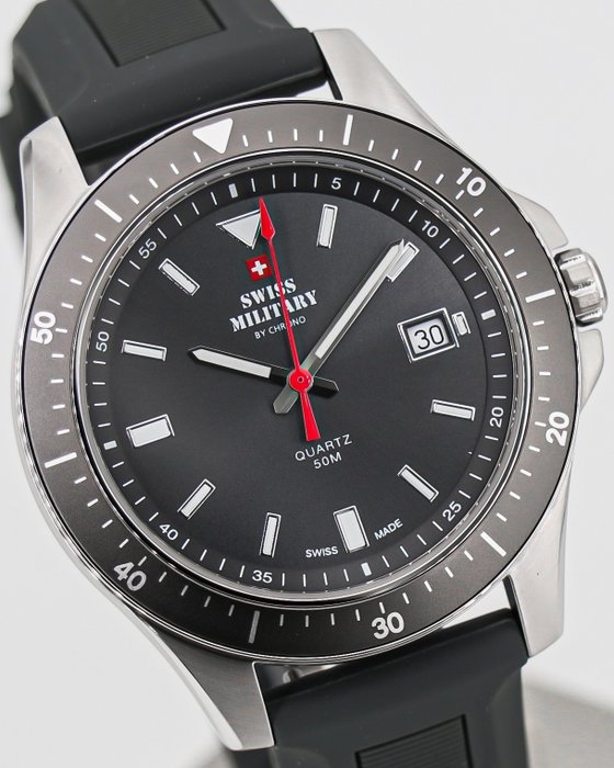 Preview of the first image of Swiss Military by Chrono - "NO RESERVE PRICE" - SM34082.07 - Men - 2011-present.