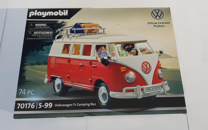 Image 2 of Playmobil - Licensed Product - 70176 - Car Volkswagen T1 Camping Bus - 2000-present - Belgium