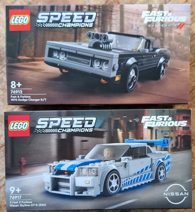 LEGO - Speed Champions - 76917 & 76912 - Lego 2 Fast 2 Furious Nissan  Skyline GT-R (R34) & 1970 Dodge Charger R/T - Netherlands - Catawiki
