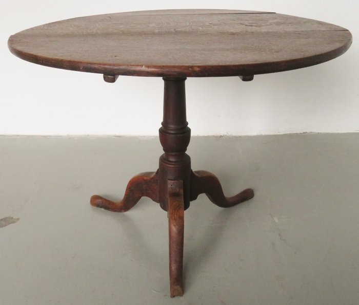 Image 2 of Folding table - Ash, Elm, Oak - 19th century