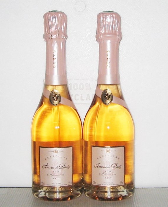 2015 Deutz, Amour de Deutz - Champán Rosé - 2 Medias botellas (0,375 L)