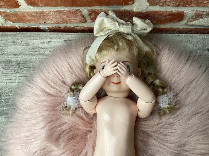 Image 3 of Googly eye repro Kestner doll composiet - Vintage - 221 - Doll J.D.K Ges.Gesch. Doll - 1980-1989 -