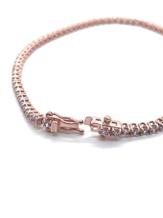 Image 3 of 18 kt. Pink gold - Bracelet - 2.22 ct Aquamarine