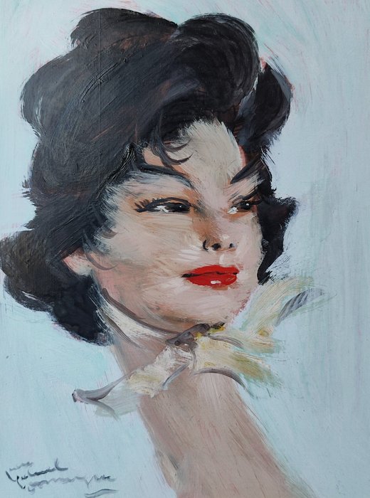 Preview of the first image of Jean-Gabriel Domergue (1889-1962) - Bagheera Kipling.