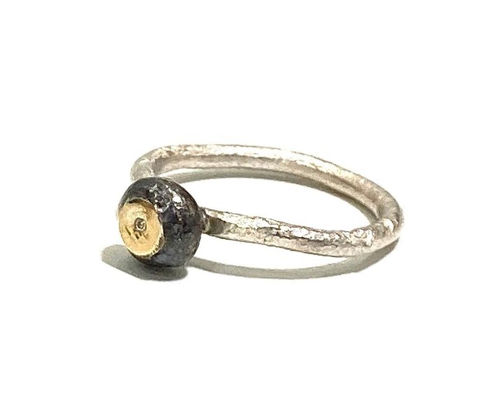 Image 2 of Ale jewels - 18 kt. Silver, Yellow gold - Ring Diamond - No Reserve Price