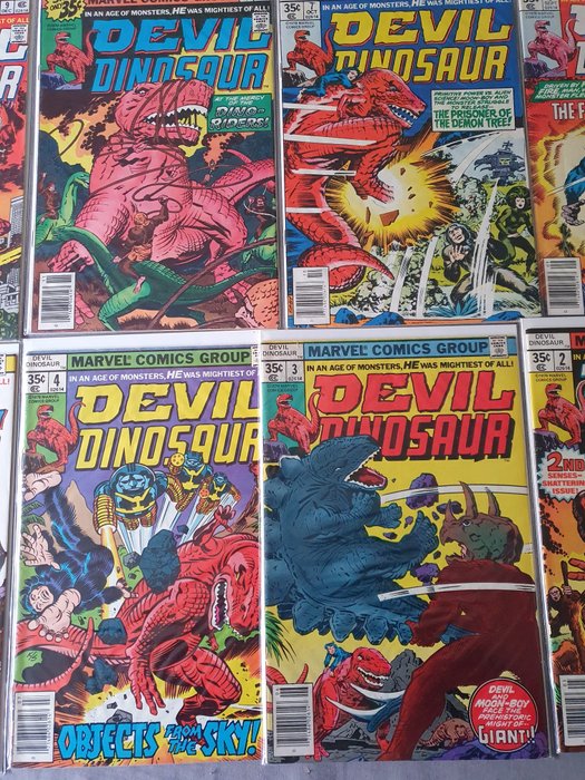 Image 3 of Devil Dinosaur - Devil Dinosaur complete series 1-9 Jack Kirby - First edition - (1978)