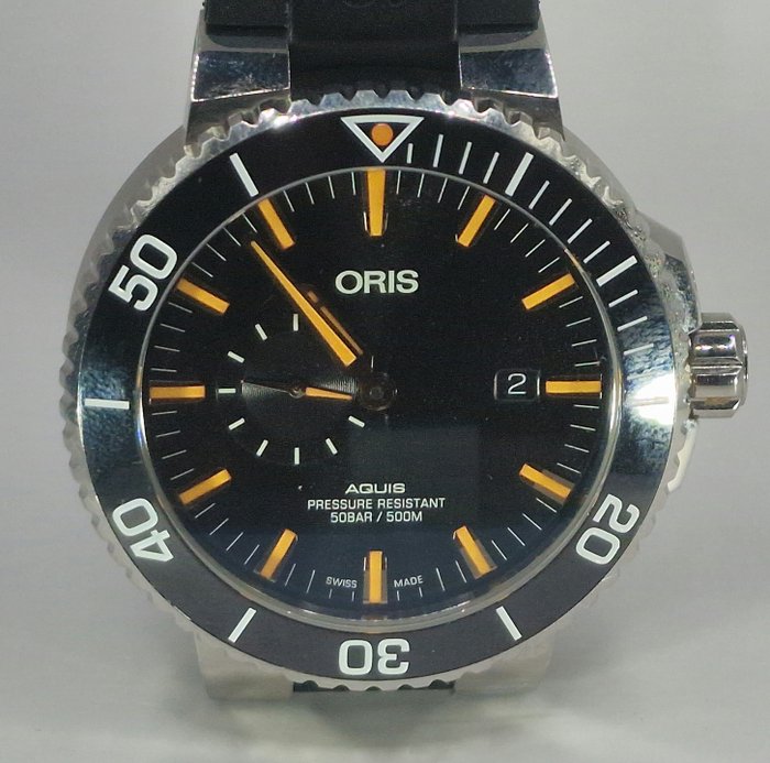 Oris - Aquis Small Second Date Automatic - Kaliber Oris 743 - Ref. 01 743 7733 4159 - 男士 - 瑞士 2022 年