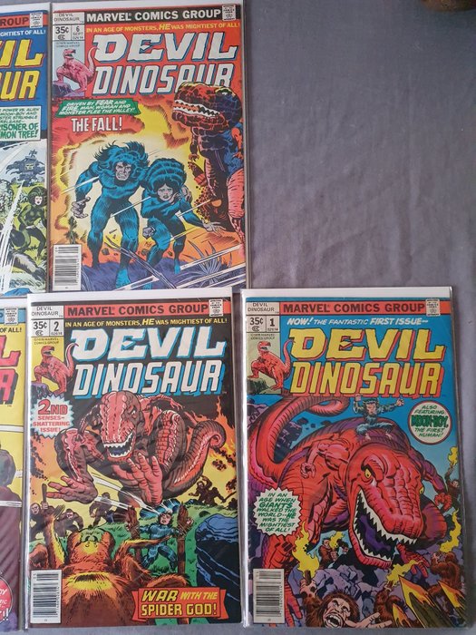 Image 2 of Devil Dinosaur - Devil Dinosaur complete series 1-9 Jack Kirby - First edition - (1978)