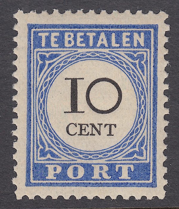 Preview of the first image of Netherlands 1894 - Postage due stamp, type III - NVPH P22a.