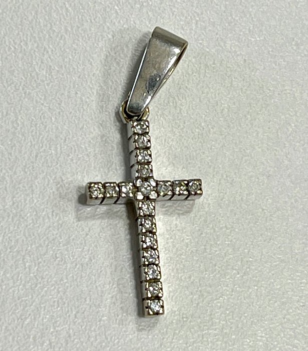 Image 2 of 18 kt. White gold - Pendant - 0.18 ct