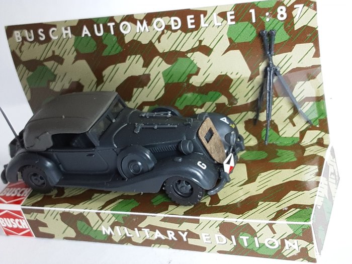 Image 3 of Busch, Preiser, Faller - WW2 - Toy Soldiers and Military Vehicles HO scale - Germany