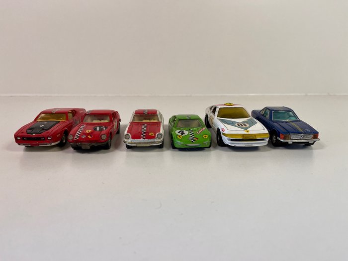 Image 3 of Corgi - Andere - Whizzwheels Sammlung - Ferrari Daytona, Ford Mustang Mach 1, Mercedes Benz 350 SL,