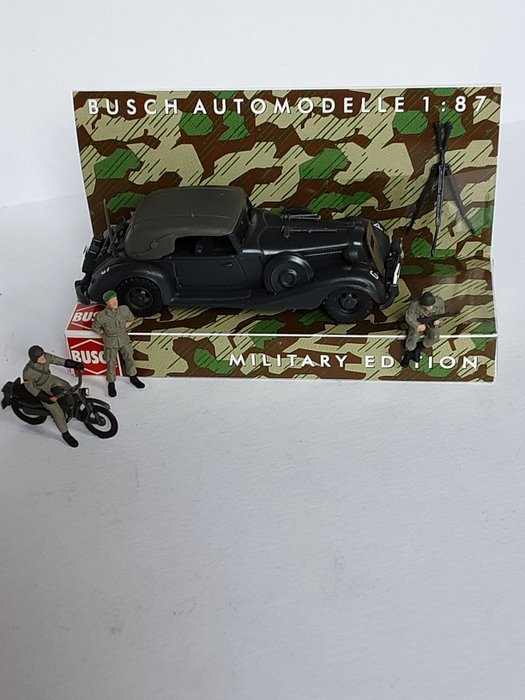 Image 2 of Busch, Preiser, Faller - WW2 - Toy Soldiers and Military Vehicles HO scale - Germany