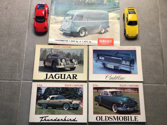Preview of the first image of Books - Konvolut (7 Teile) Toute l.histoire des Grandes Marques Automobile - Cadillac, Jaguar, Pors.