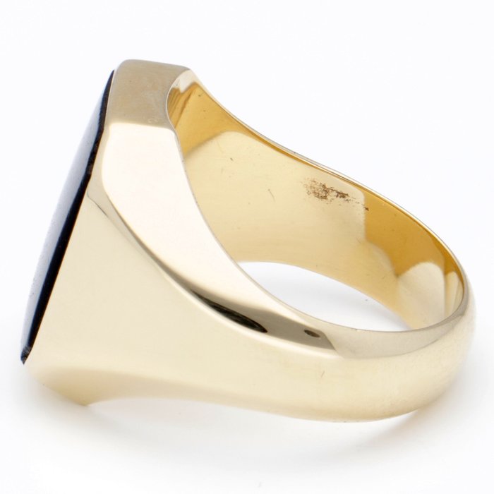 Image 3 of 14 kt. Gold - Ring Onyx
