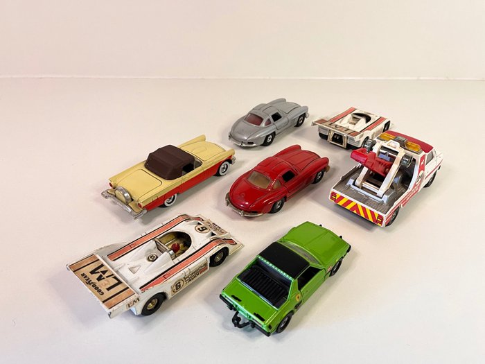 Image 3 of Corgi - Mercedes Benz 300, Porsche Audi, Fiat X19, Ford Transit, Ford Thunderbird