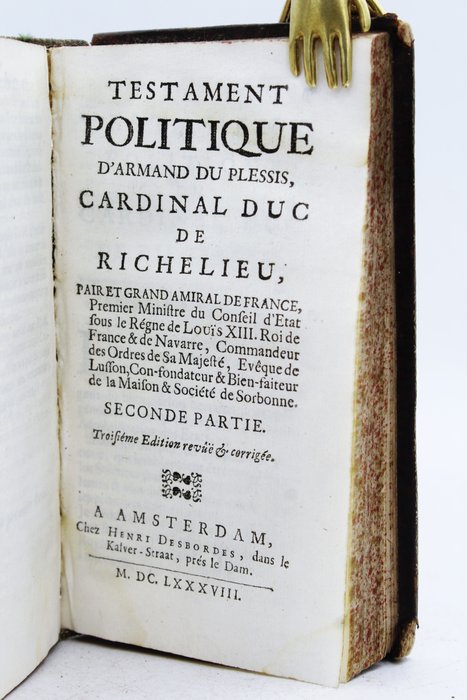 Image 2 of Cardinal Duc De Richelieu - Testament Politique D'Armand Du Plessis, Cardinal Duc De Richelieu - 16