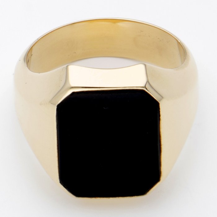 Preview of the first image of 14 kt. Gold - Ring Onyx.