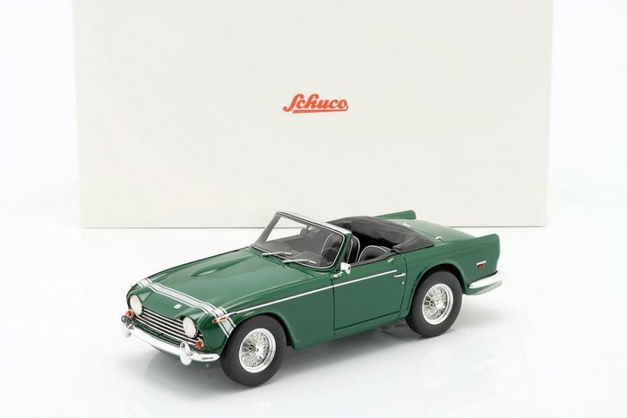 Preview of the first image of Schuco - 1:18 - Triumph TR250 (Geöffnetem Softtop) - Schuco PRO.R18 - Limited Edition of 500 pcs..