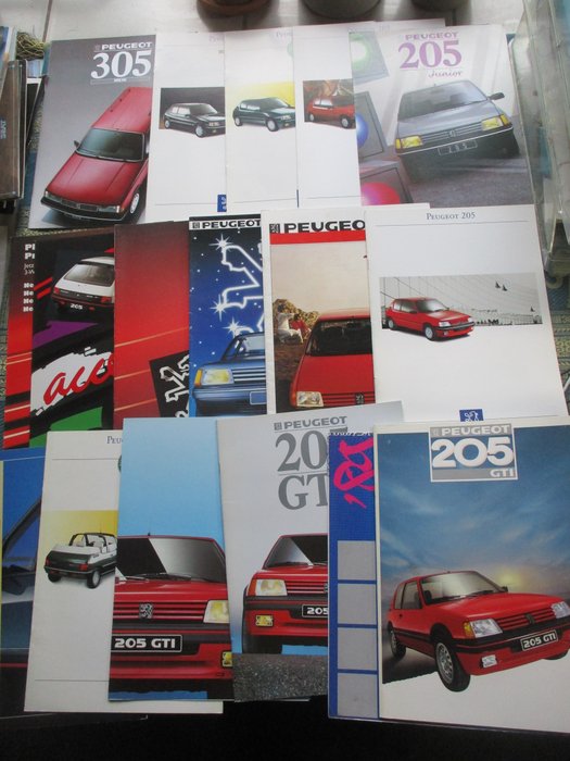 手册/目录 - Peugeot 205 (GTI/Cabrio/Garros/Junior/Gentry) - Peugeot