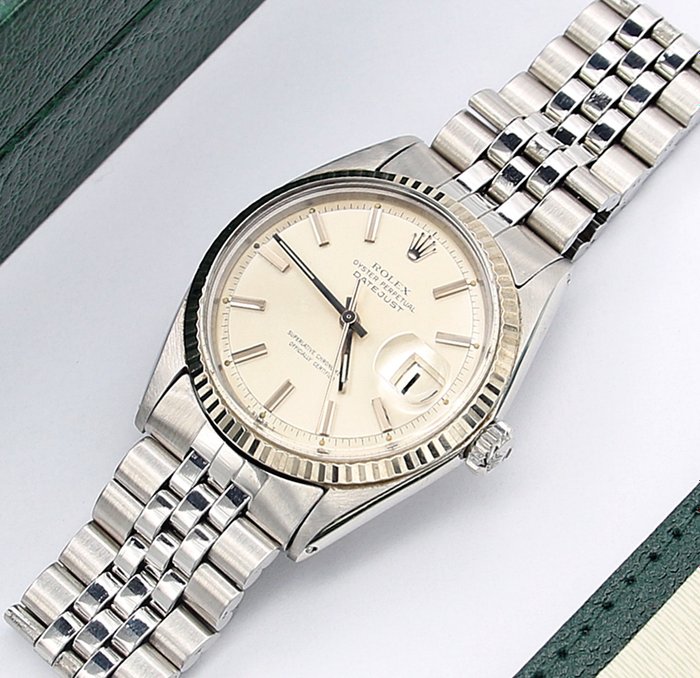Rolex - Oyster Perpetual Datejust - Silver Dial - 1601 - Unissexo - 1970-1979