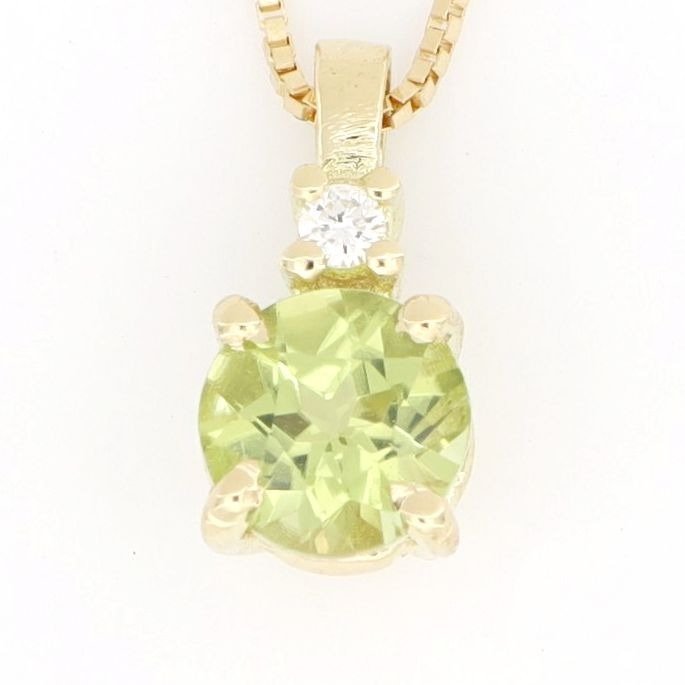 No Reserve Price - Necklace with pendant - 18 kt. Yellow gold Diamond  (Natural)