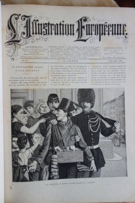 Collectif - L'Illustration Européenne (52 Revues reliées) - 1883-1884