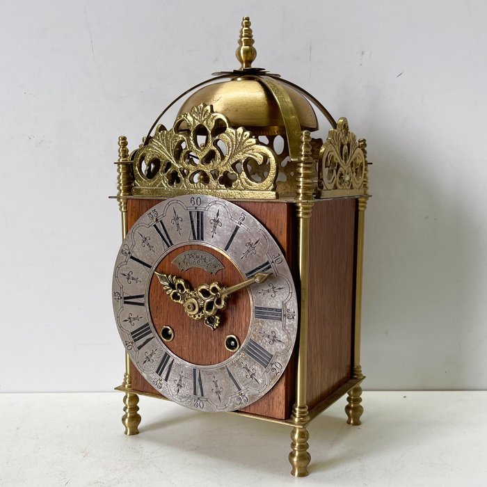灯式古董钟 - John Warmink - 木, 黄铜 - 20世纪下半叶