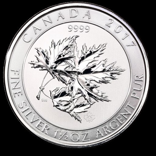 Canada. 8 Dollars 2017 SuperLeaf, 1,5 Oz (.999)  (Ingen reservasjonspris)
