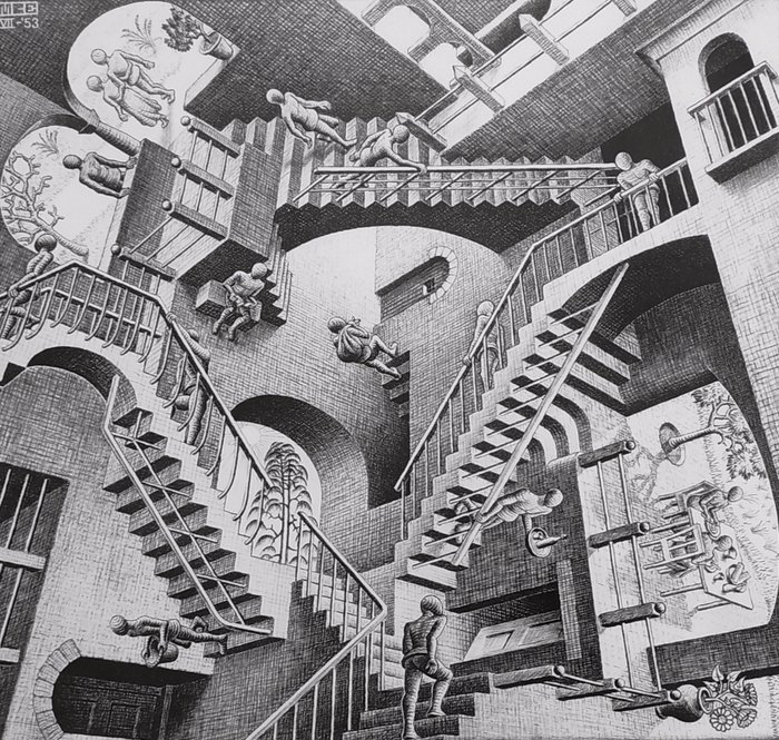 M.C. Escher (1898-1972) (after) - "Relativity, 1953"