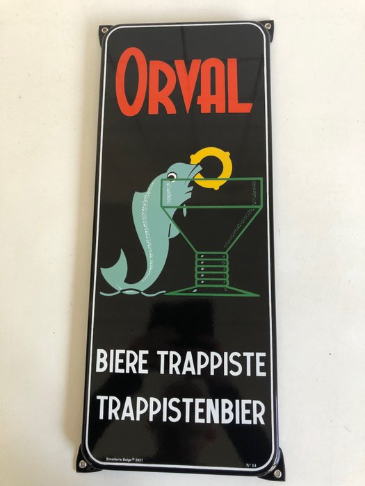 Emaillerie Belge – Emaille bord, Orval (1) – Emaille