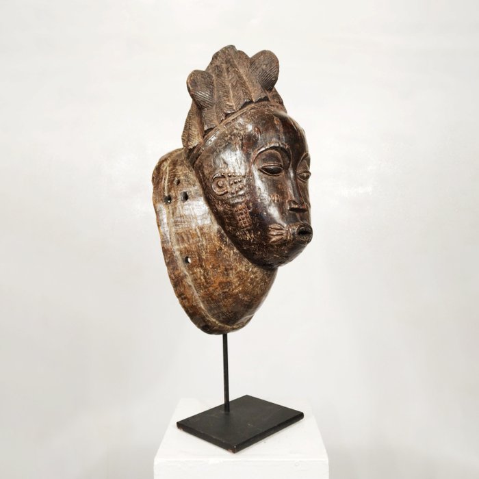 Mask - Trä - Baule - Elfenbenskusten - 40 cm 