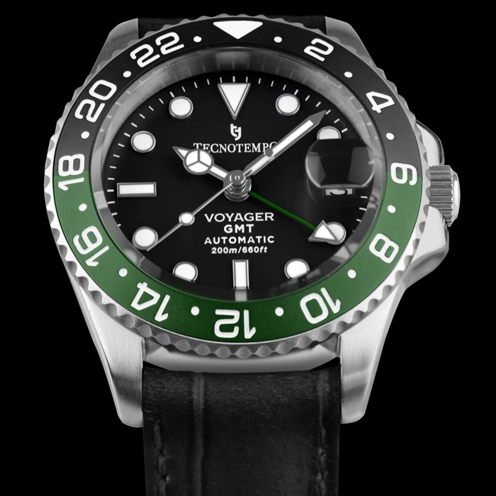 Tecnotempo® - Automatic GMT 200M "Voyager" - Limited Edition - - TT.200VY.PVN - Heren - 2011-heden