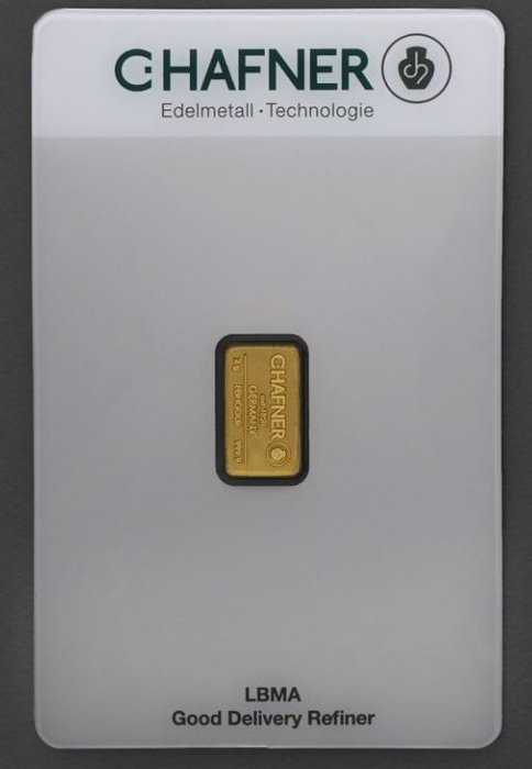 2 Gramm - Gold - C. Hafner  (Ohne Mindestpreis)