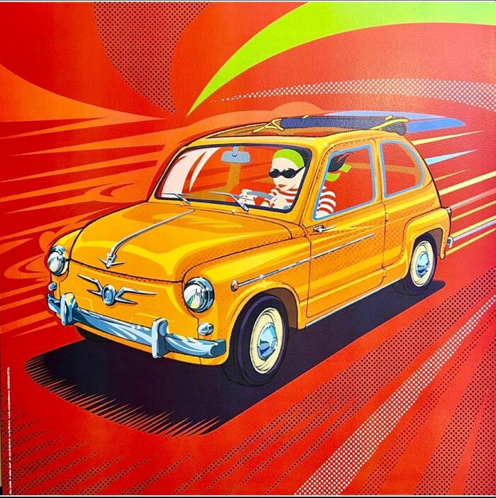 Arly Jones - Orange Fiat 600.