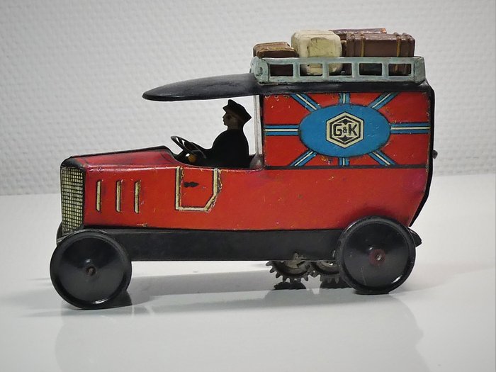 Greppert & Kelch (Germany) # – 1920’s blikken “Delivery Truck / Lastwagen” , clockwork – 1920-1929 – Duitsland