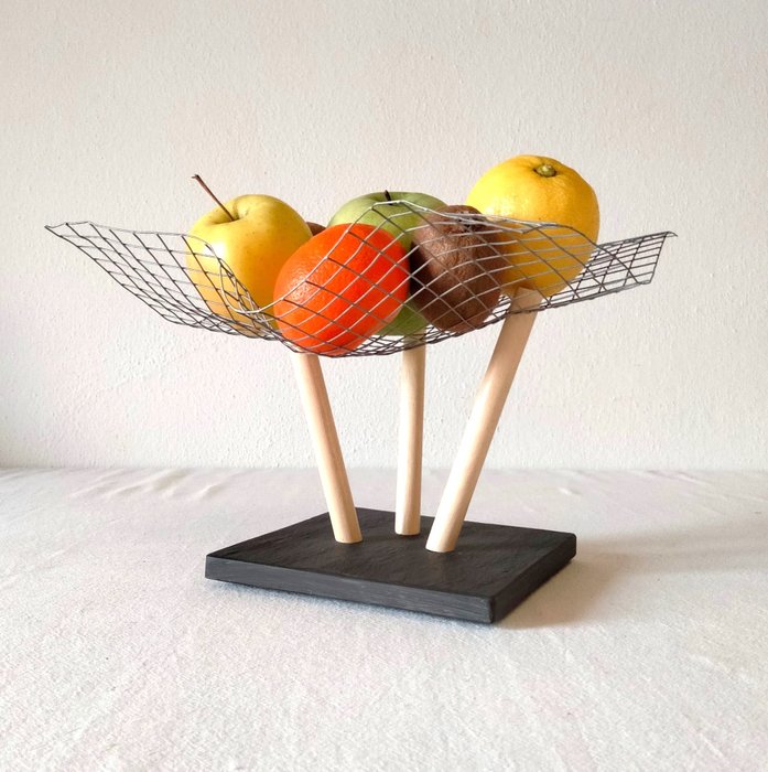 Outdesign - Roberto Dagnino - Fruit bowl - ARD TECH 3 - Slate, beechwood