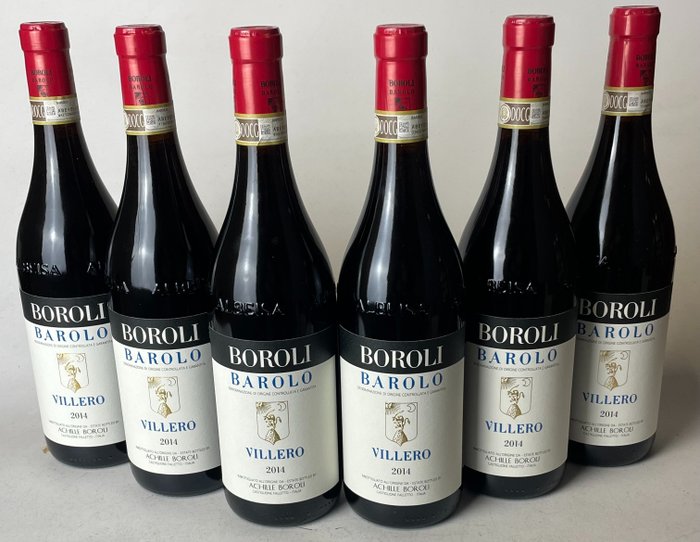 2014 Achille Boroli, Villero - Barolo - 6 Flasker  (0,75 l)