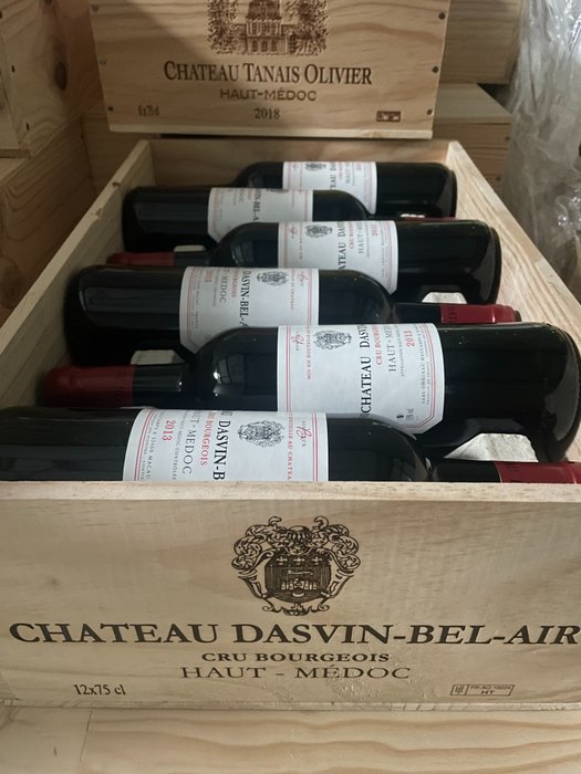 2013 Château Dasvin-Bel-Air, Maucamps - Haut-Médoc Cru Bourgeois - 12 Flasker  (0,75 l)