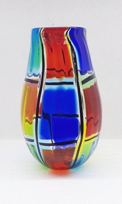 F&M Ballarin - - Angelo Ballarin - 花瓶  - 玻璃