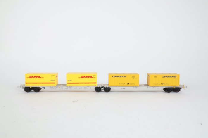 Roco H0 – 006292 – Goederenwagon – Containerwagenset Danzas/ DHL – AAE Cargo AG