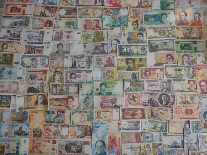 Wereld. - 100 banknotes - various dates  (Zonder Minimumprijs)
