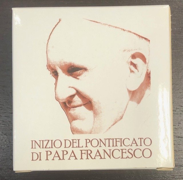 Vatikán. 5 Euro 2013 "Inizio del Pontificato" Proof  (Nincs minimálár)