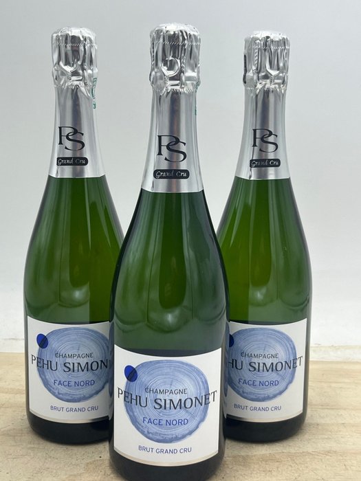 Pehu Simonet, Face Nord Brut - 香檳 Grand Cru - 3 瓶 (0.75L)
