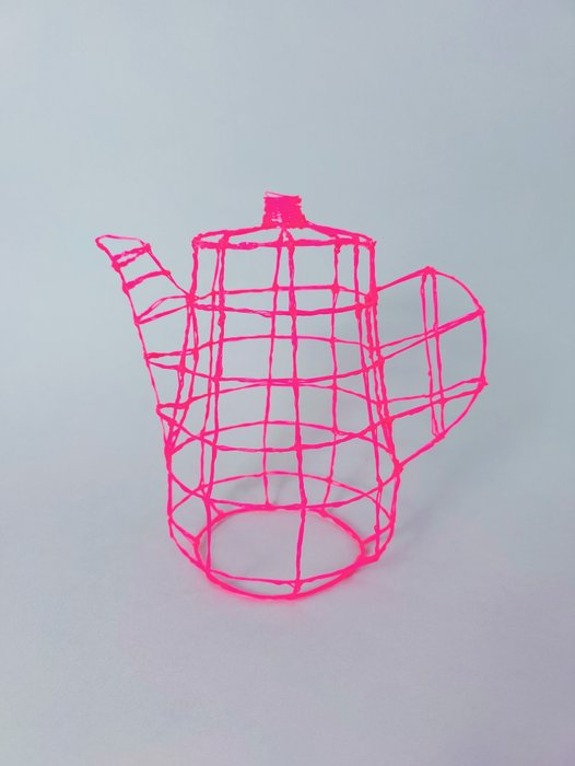 Iris Lucia Design - Teekanne - 3D-Zeichnung einer Teekanne - Biologisch abbaubare Druckfüllung
