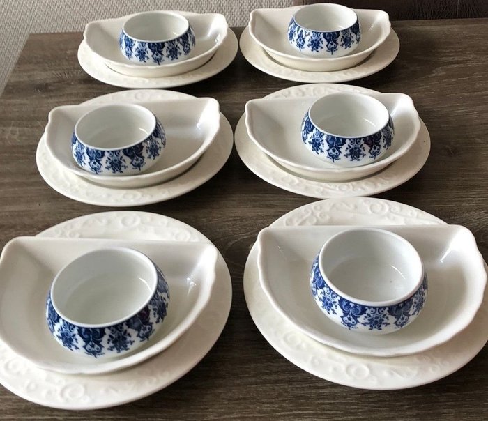 Marcel Wanders - 碗 - 瓷, KLM 十八个盘子、盘子和碗，三种瓷器