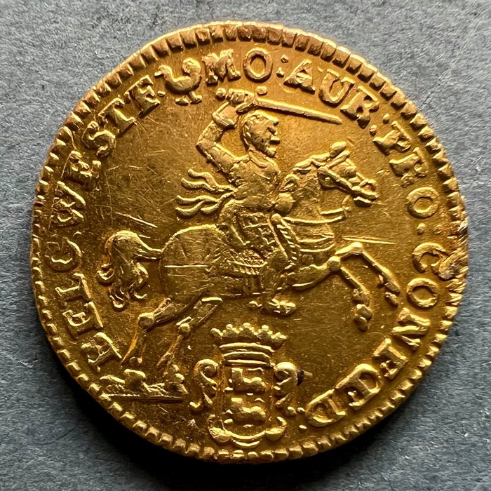Paesi Bassi, Frisia Occidentale. 7 Gulden of Halve Gouden Rijder 1761 (zonder limiet)