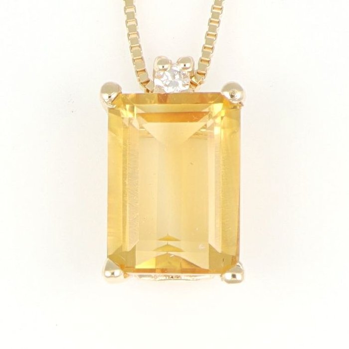 Sem preço de reserva - Colar com pingente - 18 K Ouro amarelo Diamante  (Natural)