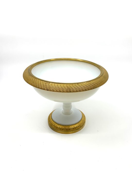 Récipient - Charles X - Bronze (doré), opaline - 1800-1850