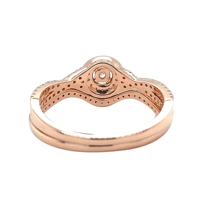 14 karaat Rosé goud – Ring – 0.38 ct Diamant
